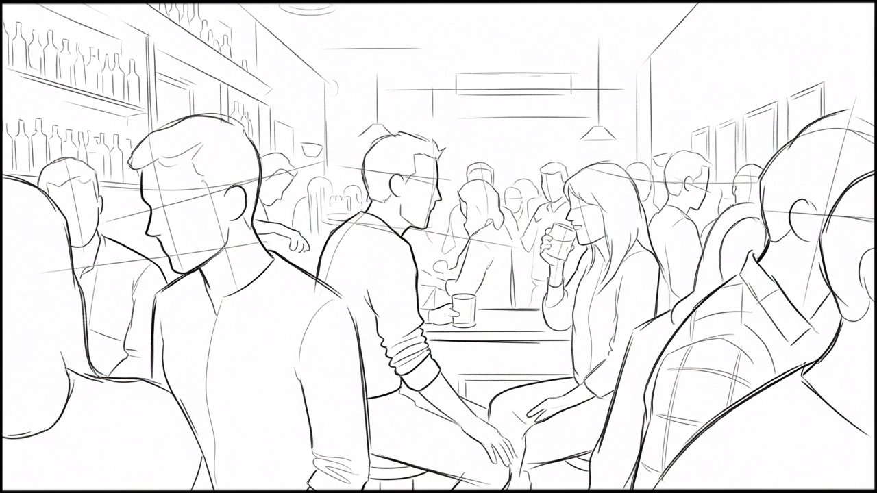 ROUGHS - storyboard frame 2 by Dakota Warren